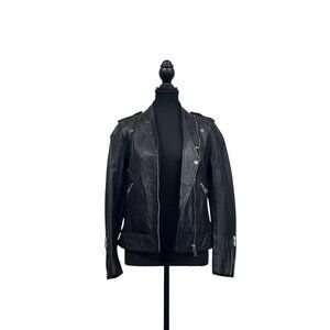 Zadig & Voltaire Leather Moto Jacket – Vintage-Inspired Luxury